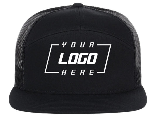 Richardson 168 7 Panel Trucker - Black