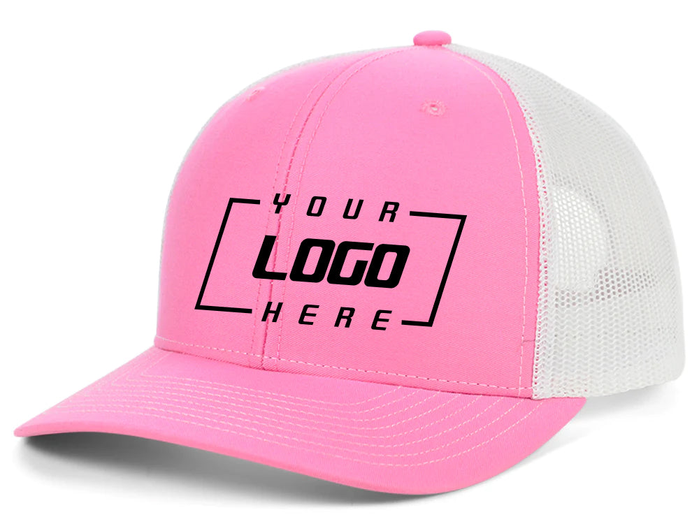 Richardson 112 Trucker - Hot Pink/White