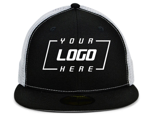 New Era Custom 59FIFTY Trucker - Black/White
