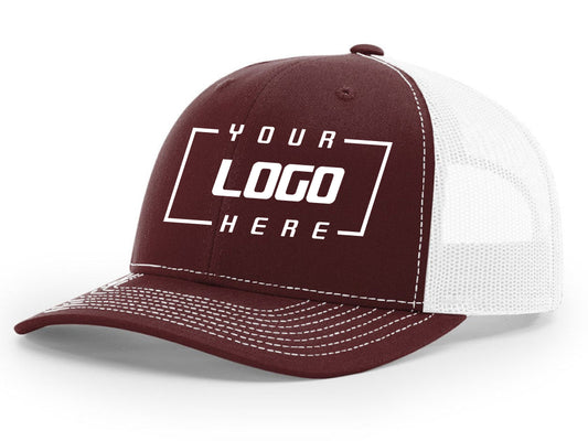 Richardson 112 Trucker - Maroon/White