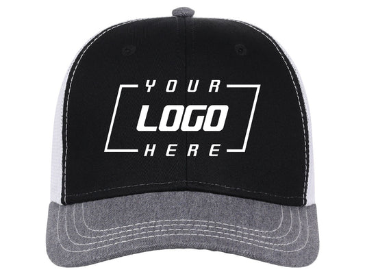 Atlantis Sonic Trucker Cap - Black/Grey/White