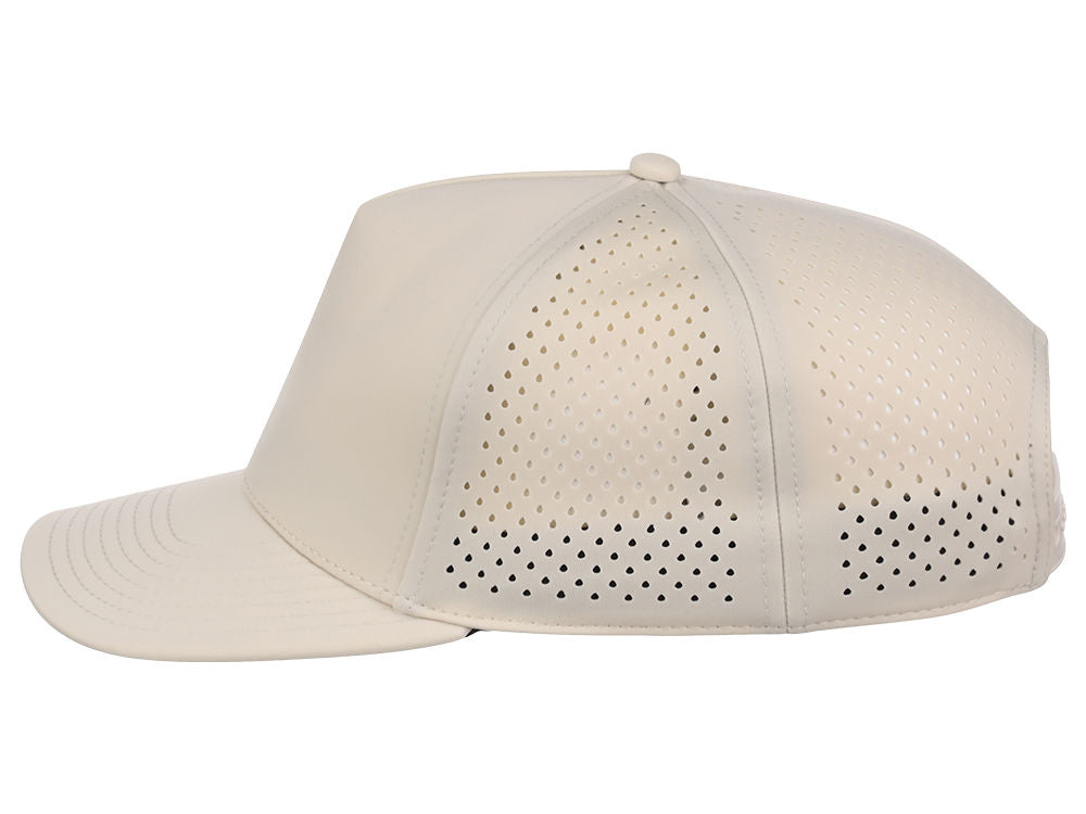 Crowns By Lids Tee Box 5-Panel Tech Cap - Stone