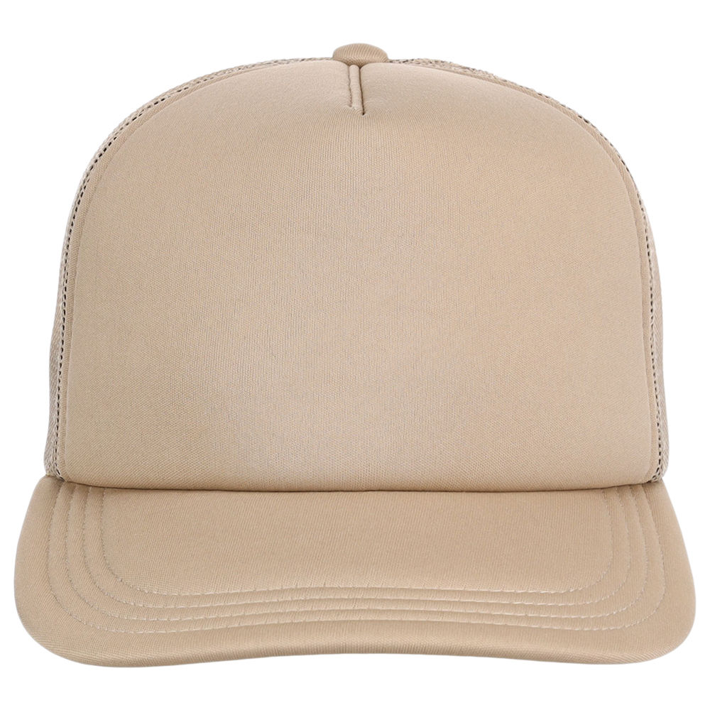 Crowns By Lids Screen Foam Trucker Cap - Tan/Tan