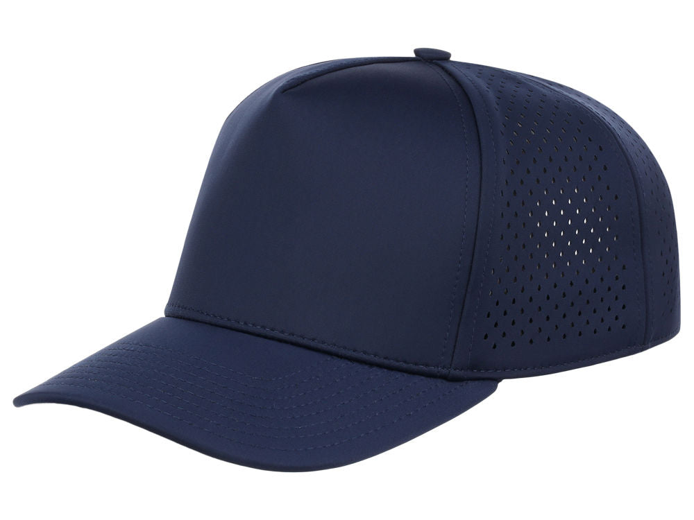 Crowns By Lids Tee Box 5-Panel Tech Cap Navy - Main Image