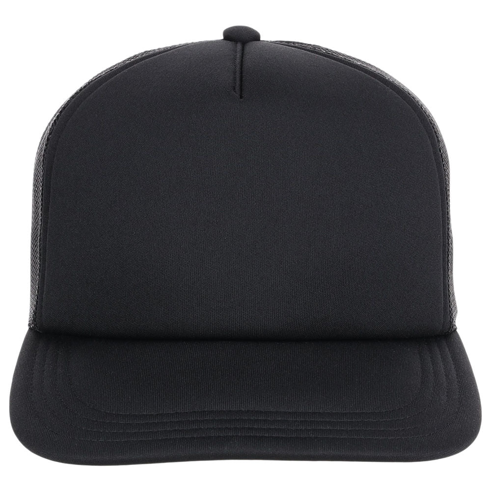 Crowns By Lids Screen Foam Trucker Cap - Black/Black