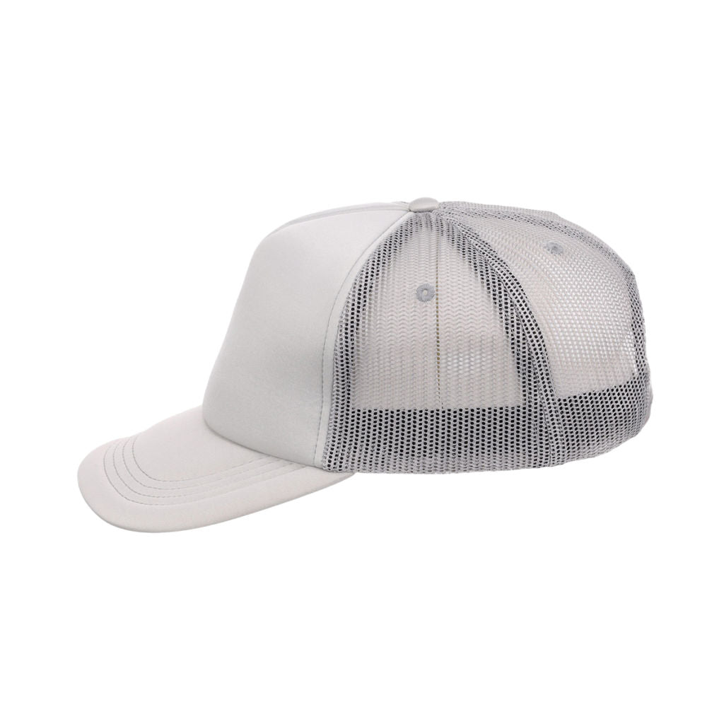 Crowns By Lids Screen Foam Trucker Cap - Grey/Grey