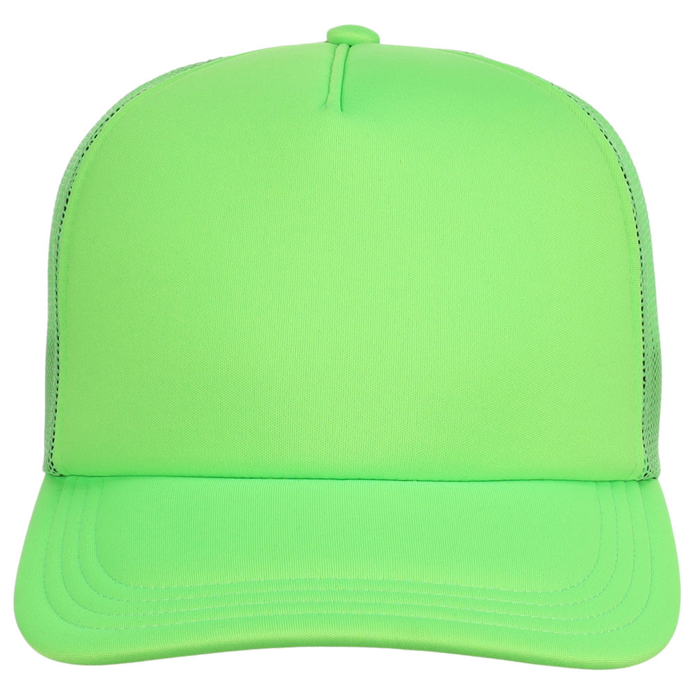 Crowns By Lids Screen Foam Trucker Cap - Neon Green/Neon Green