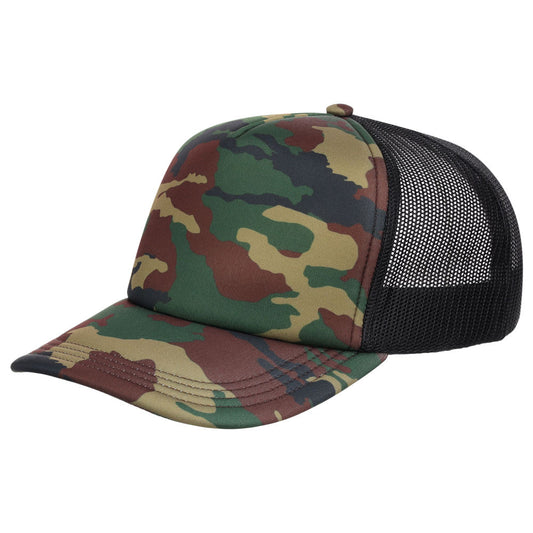 Crowns By Lids Screen Foam Trucker Cap - Camo