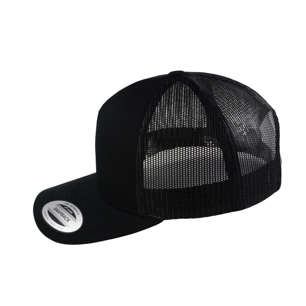 YP Classics 5-Panel Retro Trucker - Black