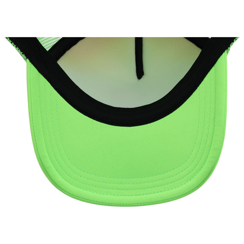 Crowns By Lids Screen Foam Trucker Cap - Neon Green/Neon Green