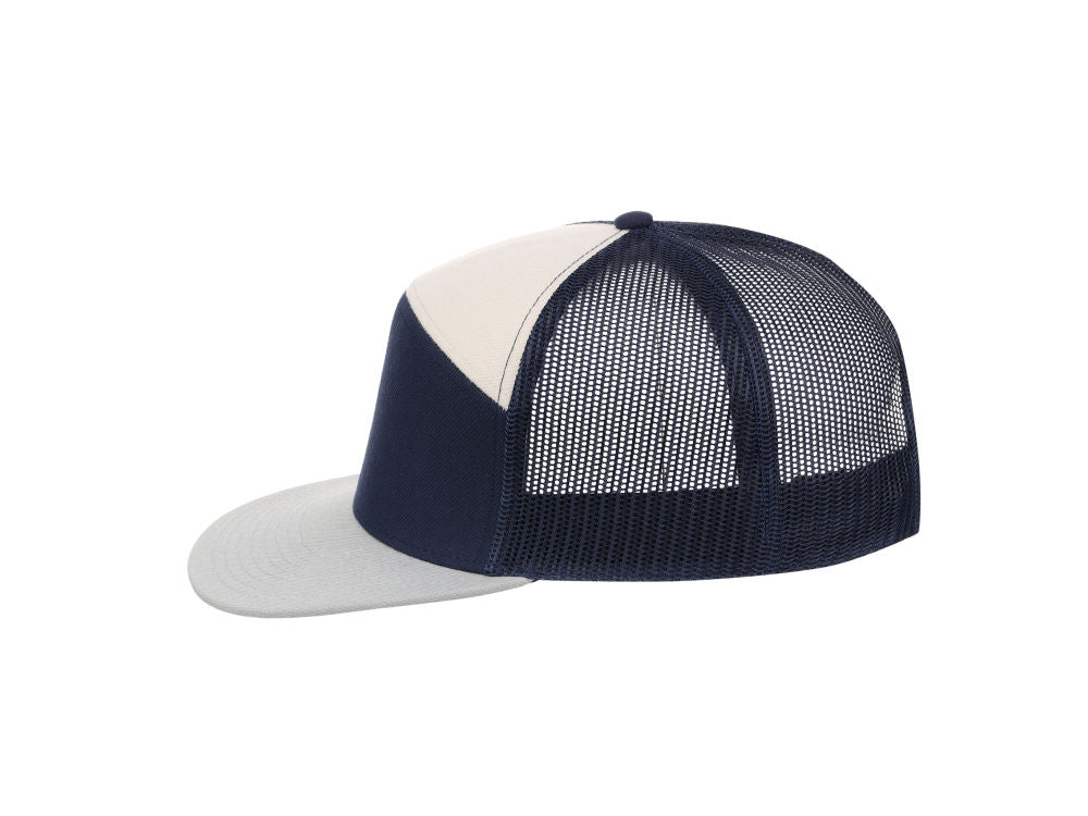 Crowns by Lids Birdie 7-Panel Trucker - Navy/Light Blue/Ivory