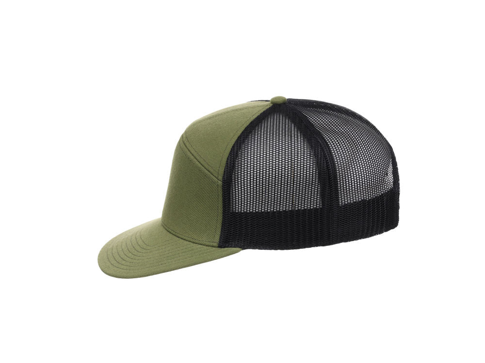 Crowns by Lids Birdie 7-Panel Trucker - Olive/Black