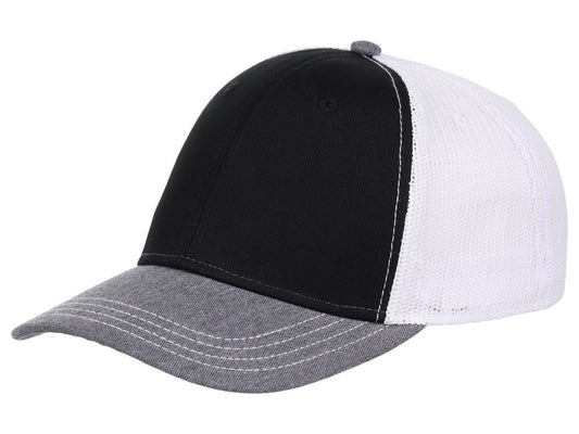 Atlantis Sonic Trucker Cap - Black/Grey/White