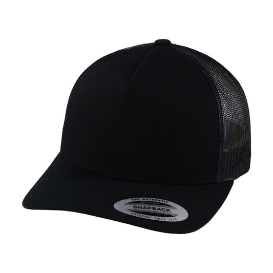 YP Classics 5-Panel Retro Trucker - Black