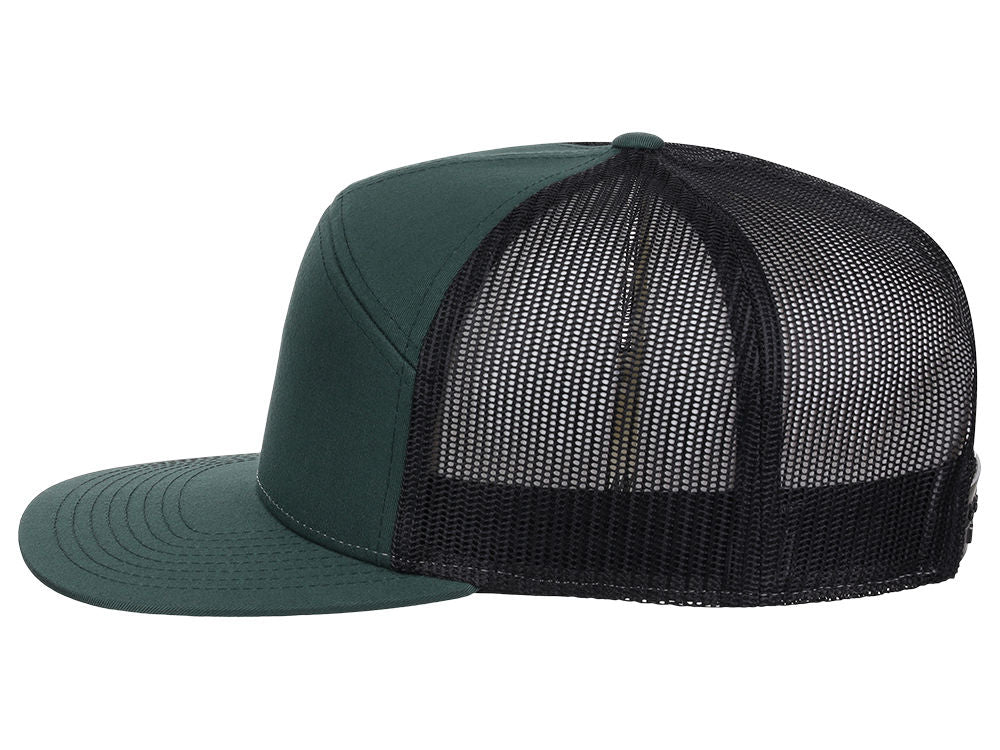 Richardson 168 7 Panel Trucker - Dark Green/Black
