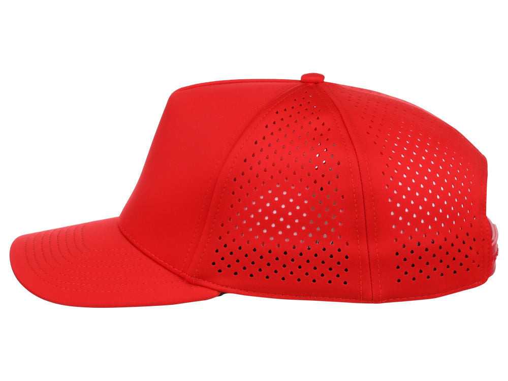 Crowns By Lids Tee Box 5-Panel Tech Cap - Red