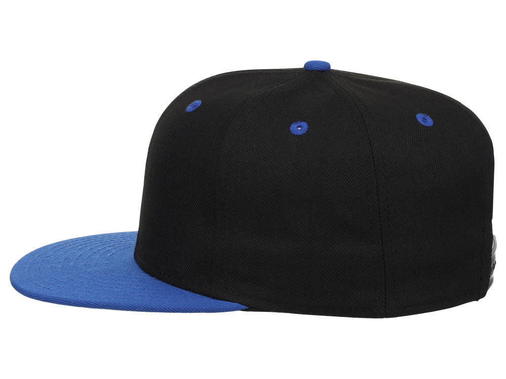 Crowns By Lids Dime Snapback Cap - Black/Royal Blue