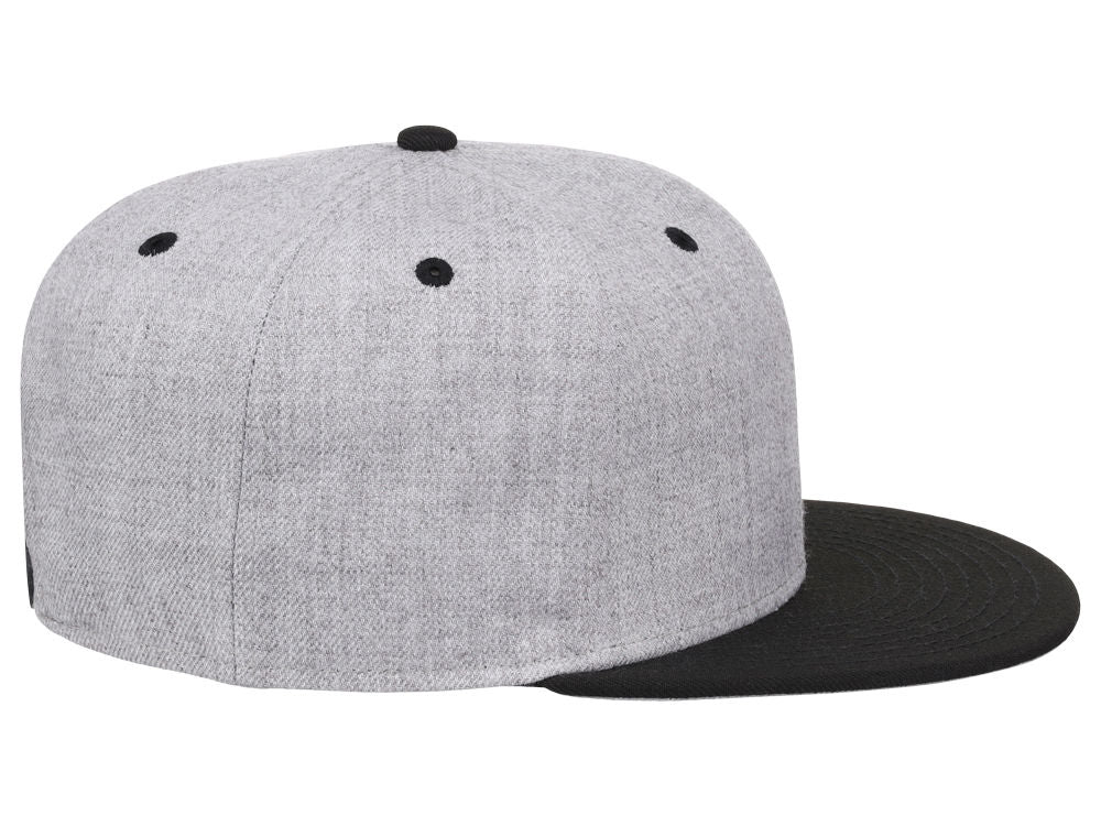 Crowns By Lids Dime Snapback Cap - Heather Grey/Black