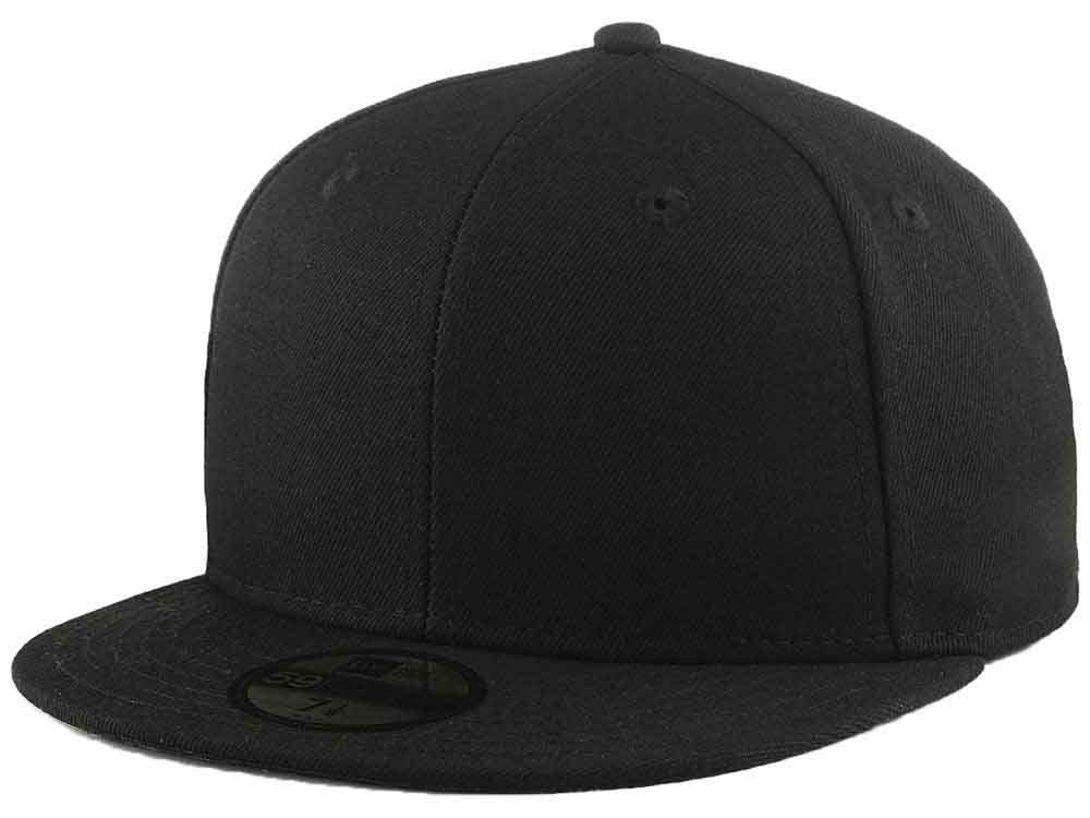 New Era MESH-BACK 59FIFTY-BLANK Black-White Fitted Hat