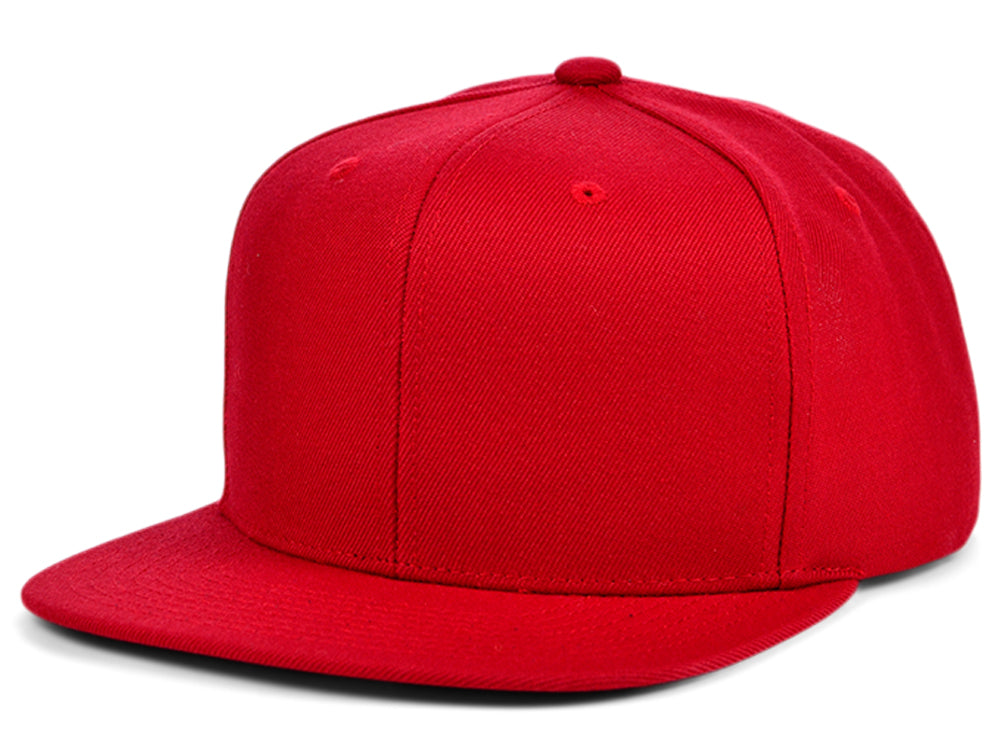 Red Mitchell & Ness Blank Classic Snapback Hat - Custom Lids –
