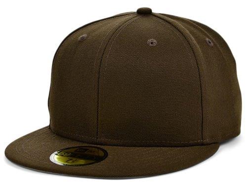 Fitted hats brown Clearance