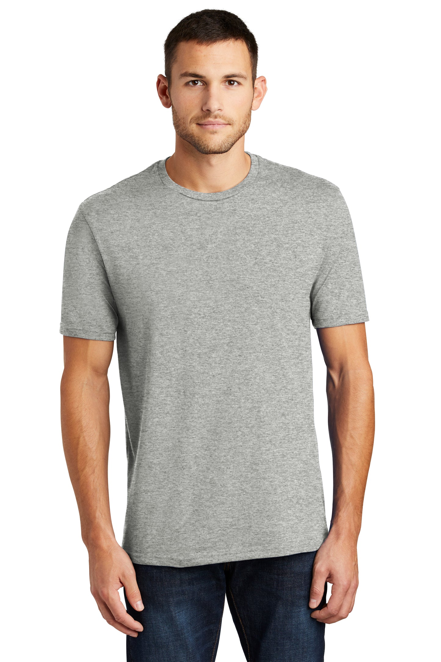 District Perfect Weight Unisex Tee - Heathered Steel