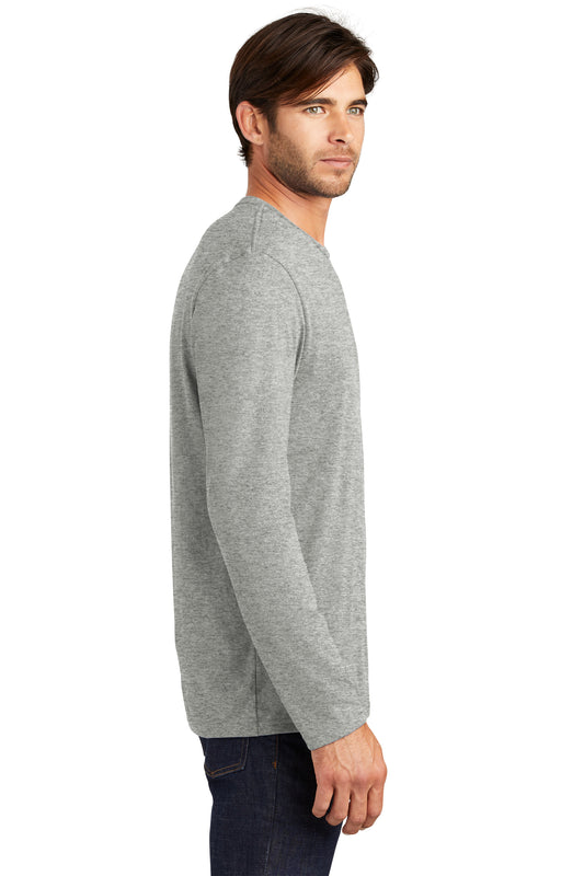 District Perfect Weight Long Sleeve Unisex Tee - Heathered Steel