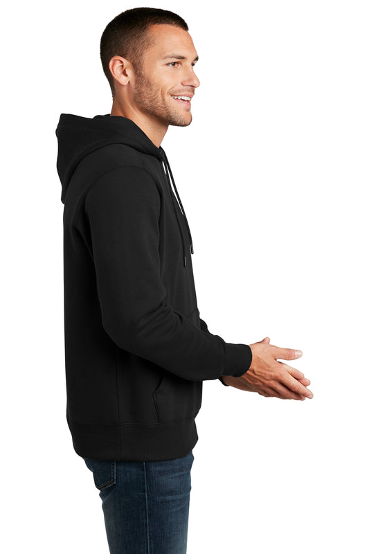 District Perfect Weight Fleece Unisex Hoodie - Jet Black