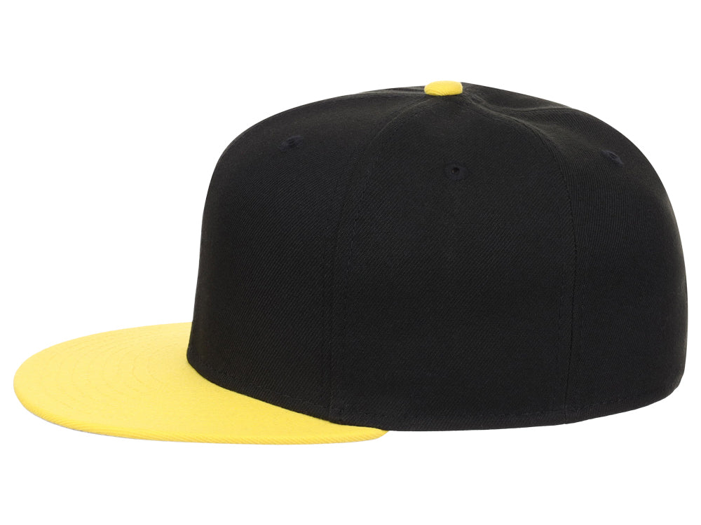 Crowns By Lids Full Court Fitted Cap - Black/Yellow