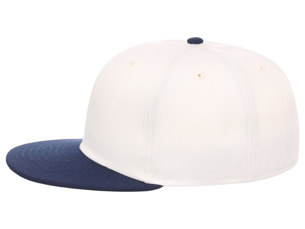 Crowns By Lids Full Court Fitted Cap - Ivory/Navy
