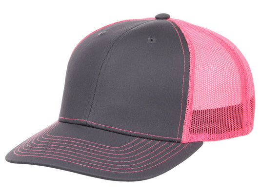 Crowns By Lids Slam Dunk Trucker Cap - Charcoal/Neon Pink