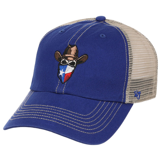 Texas Skull Trawler Cap - Royal Blue