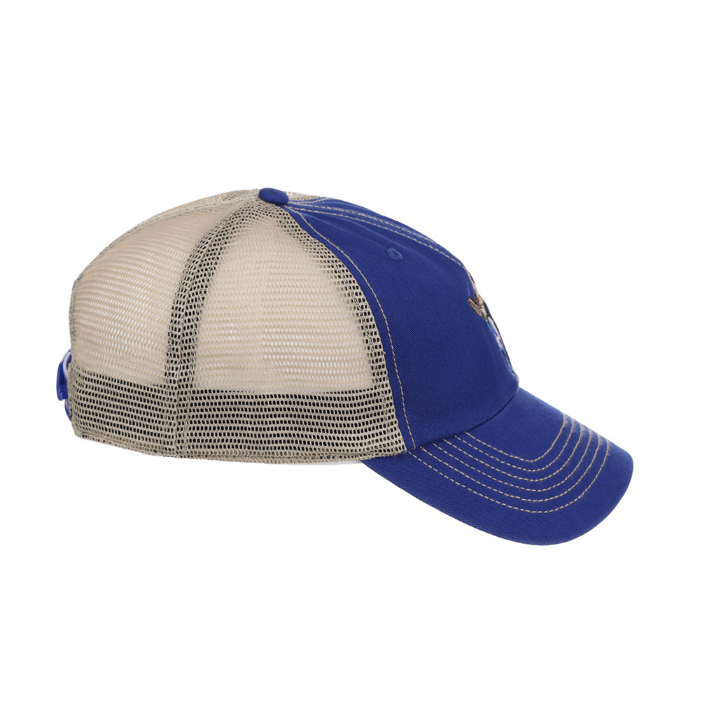Texas Skull Trawler Cap - Royal Blue