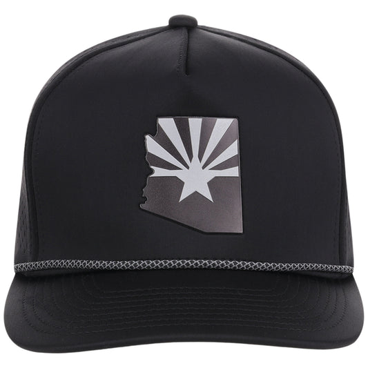 Local Crowns Arizona Reflective 5 Panel Tech w/Rope - Black