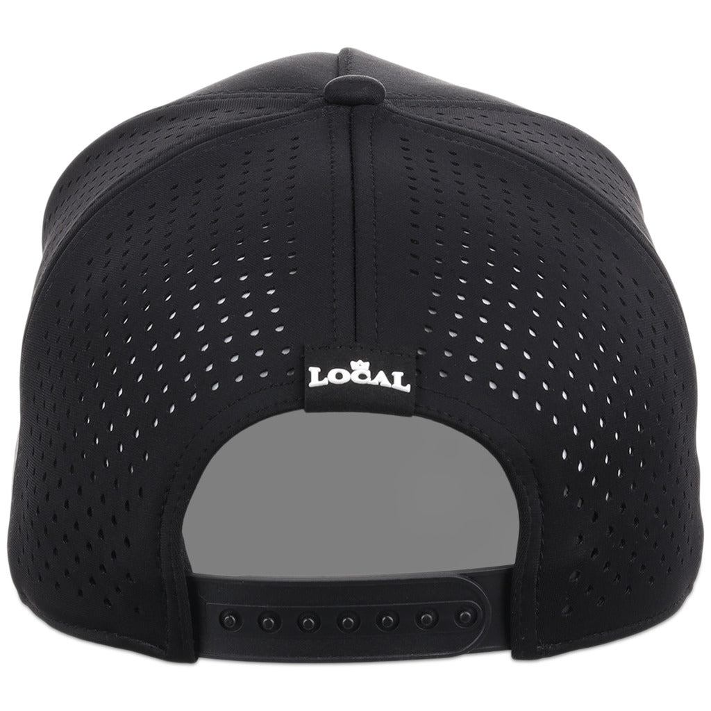 Local Crowns North Carolina Reflective 5 Panel Tech w/Rope - Black