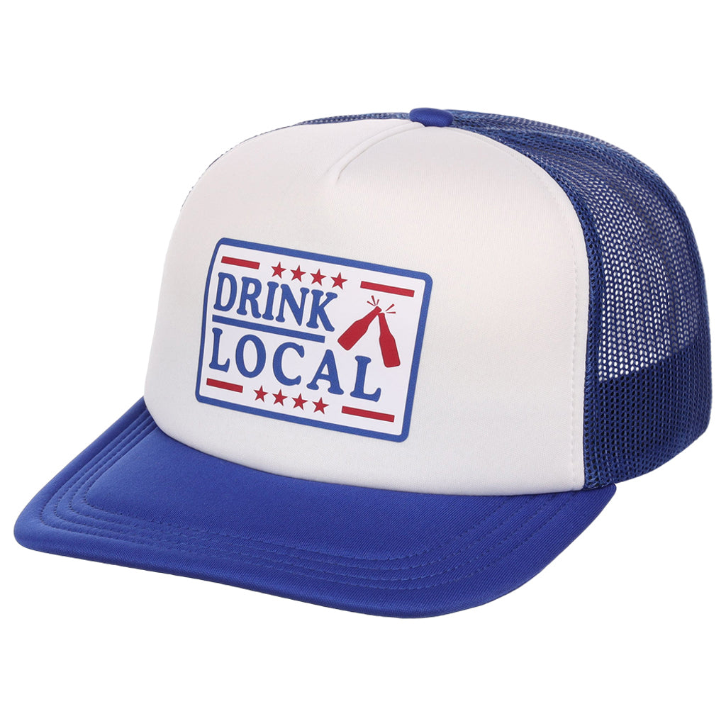 Crowns By Lids Americana Foam Trucker Cap - Drink Local