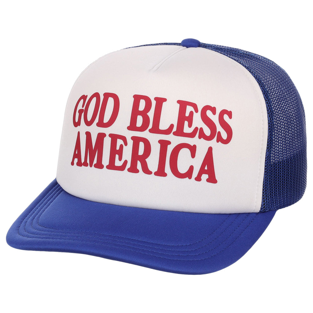 Crowns By Lids Americana Foam Trucker Cap - God Bless America