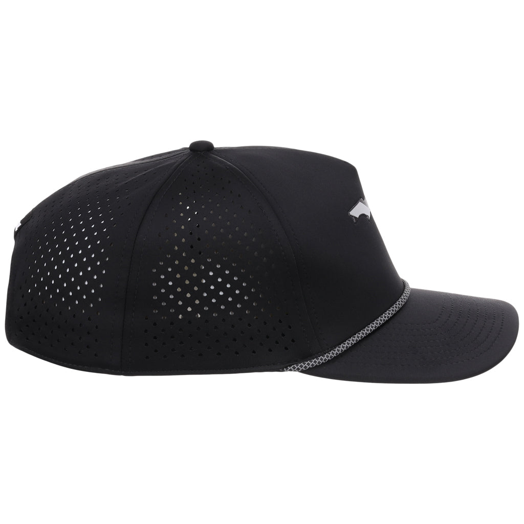 Local Crowns Florida Reflective 5 Panel Tech w/Rope - Black