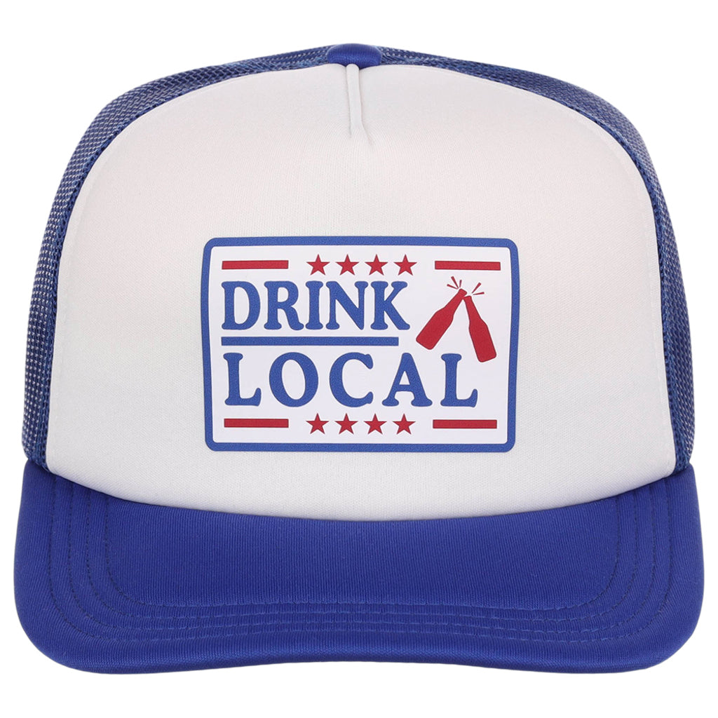 Crowns By Lids Americana Foam Trucker Cap - Drink Local