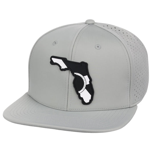 Local Crowns Florida Performance Flat Bill - Grey