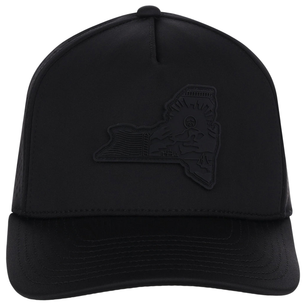 Local Crowns New York All Black Tech Cap - Black