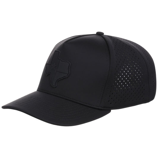 Local Crowns Texas All Black Tech Cap - Black