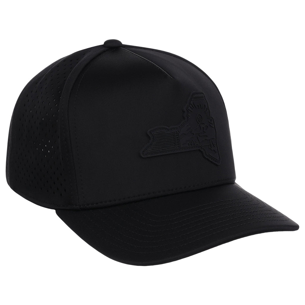 Local Crowns New York All Black Tech Cap - Black