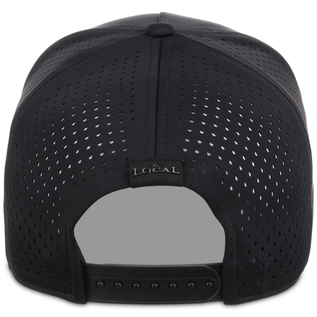 Local Crowns Texas All Black Tech Cap - Black