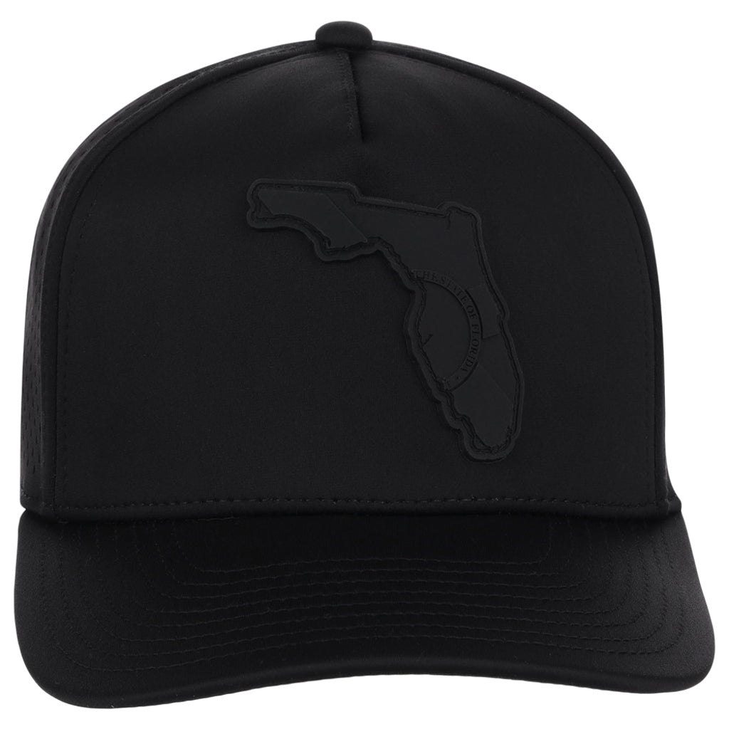 Local Crowns Florida All Black Tech Cap - Black