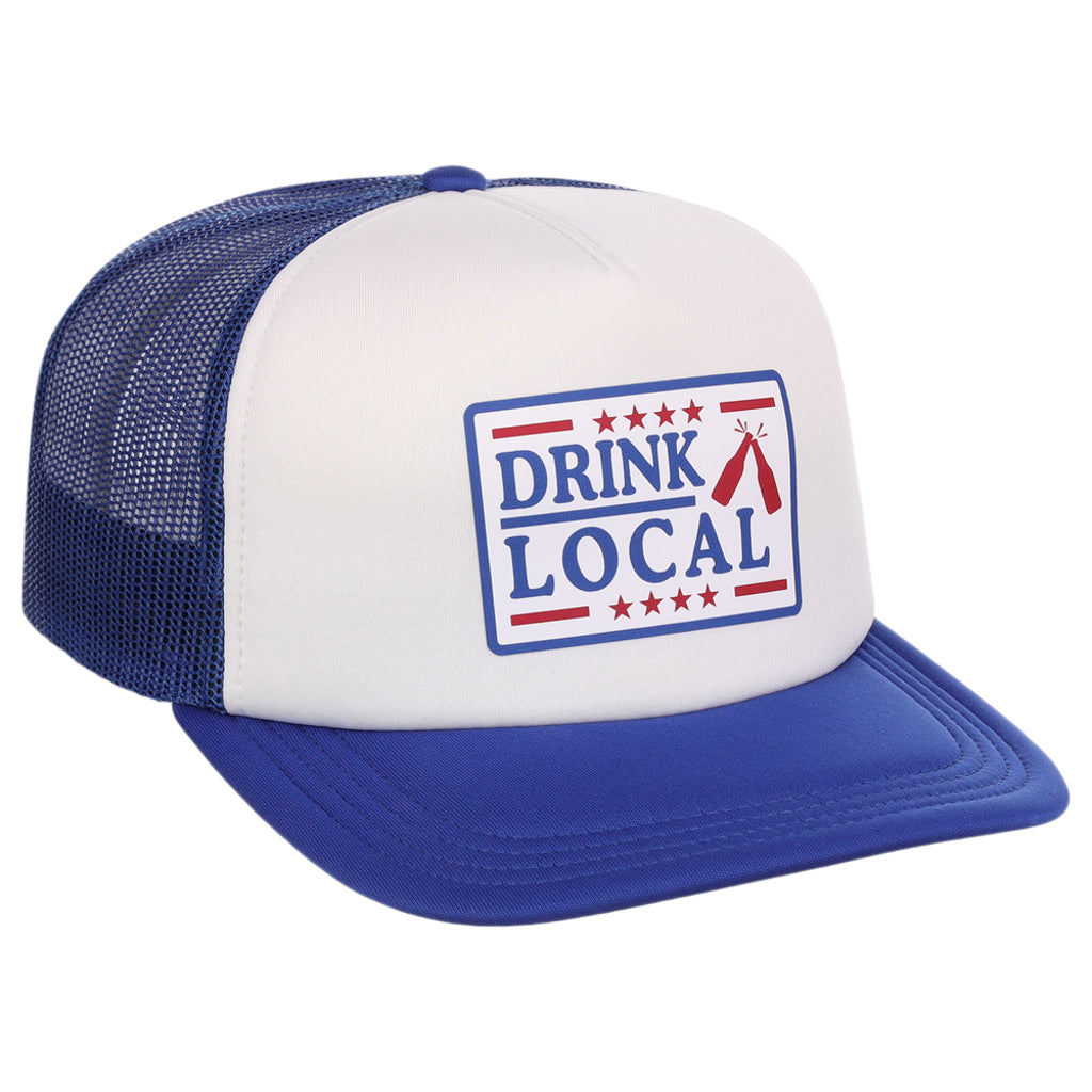 Crowns By Lids Americana Foam Trucker Cap - Drink Local