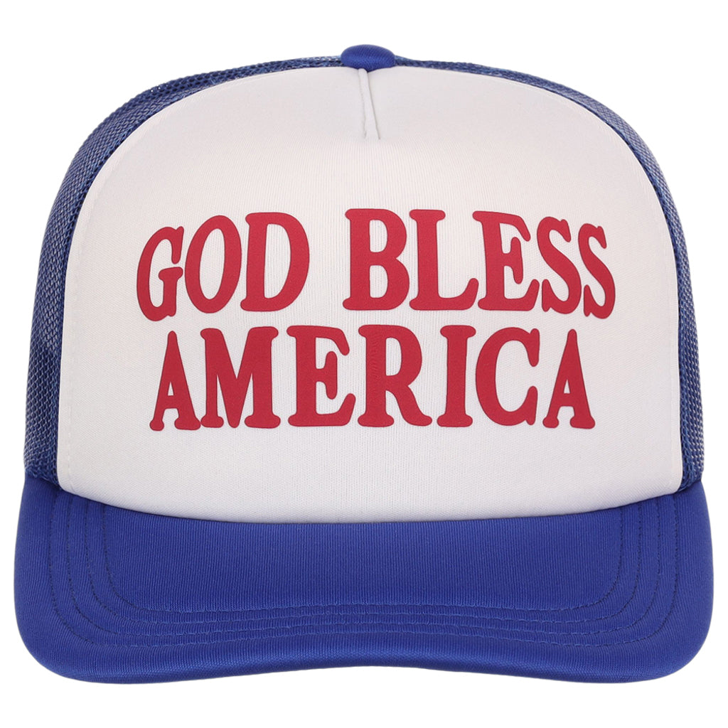 Crowns By Lids Americana Foam Trucker Cap - God Bless America