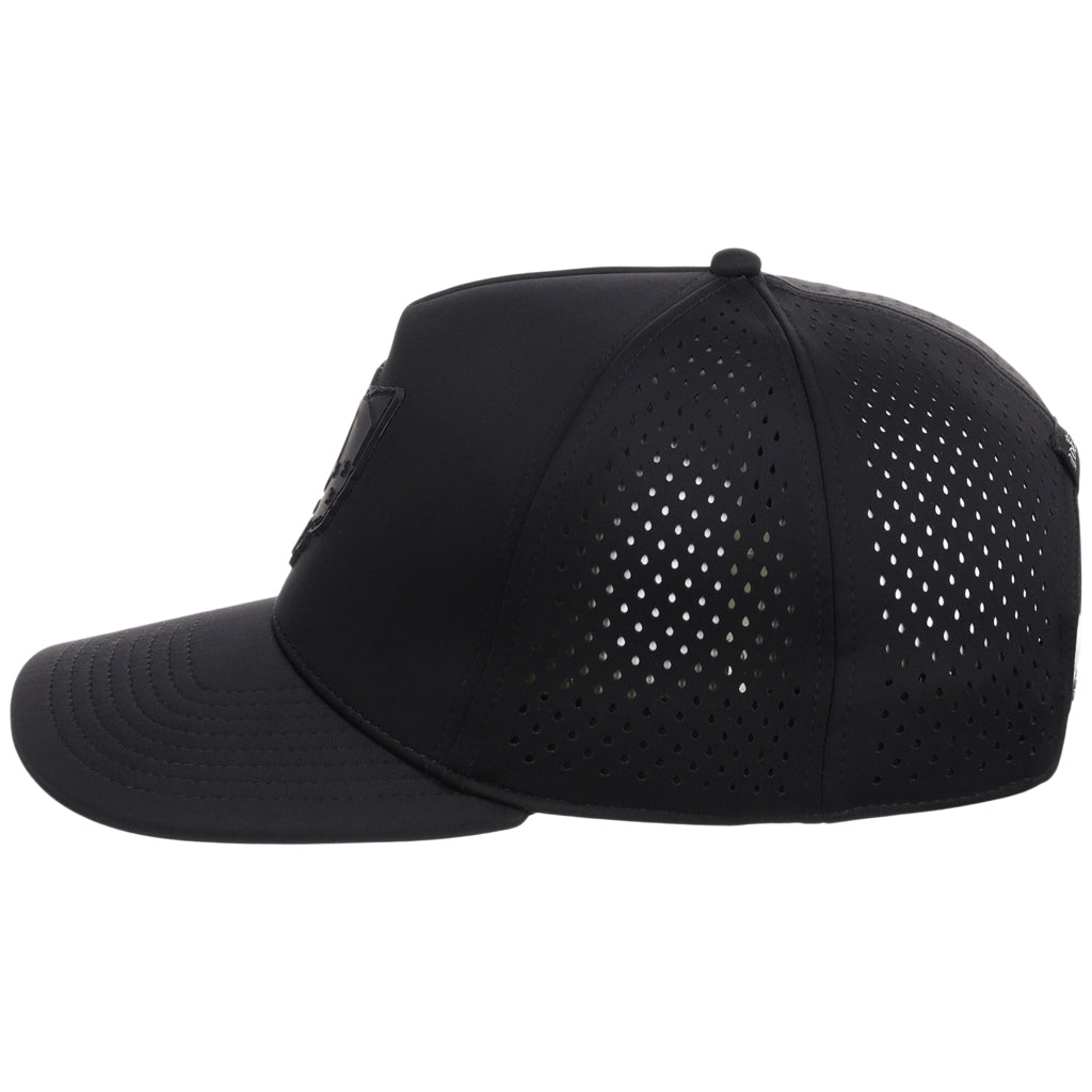 Local Crowns Ohio All Black Tech Cap - Black