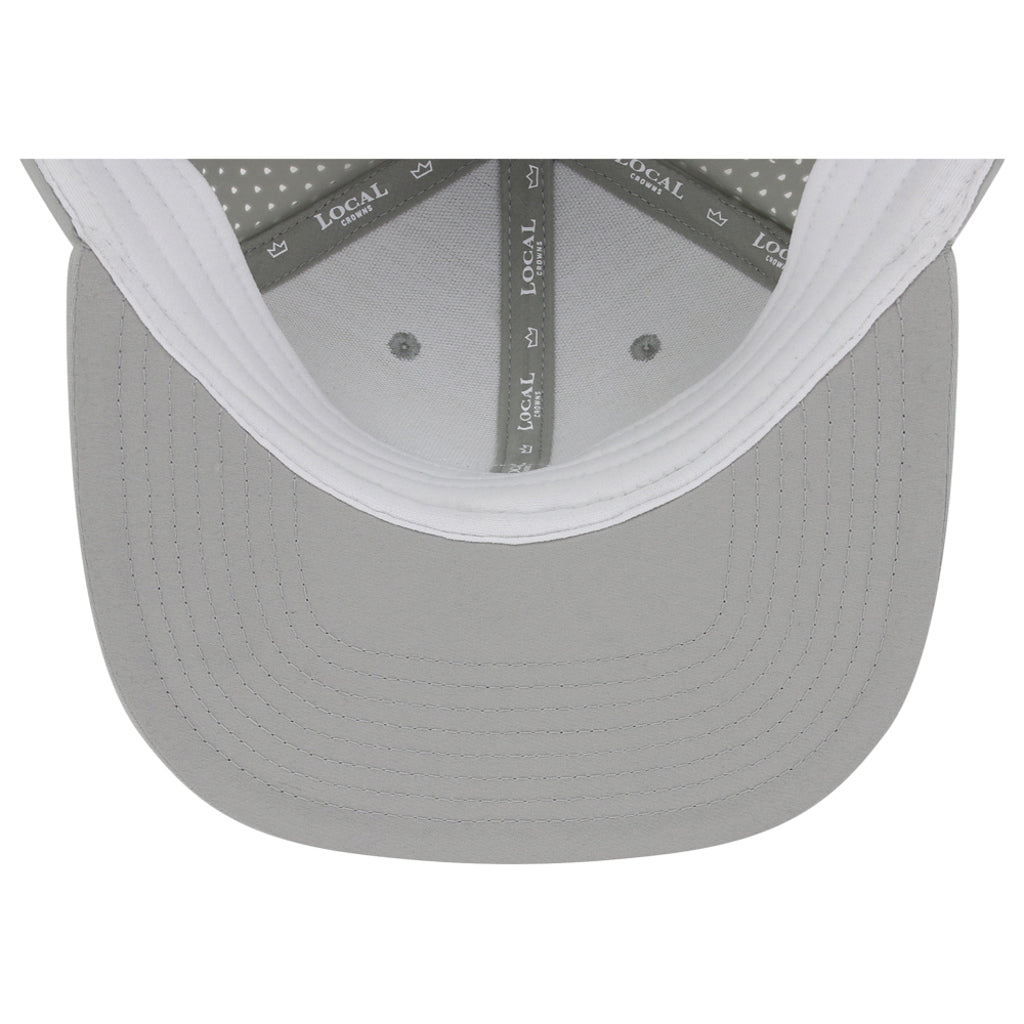 Local Crowns Texas Performance Flat Bill - Grey