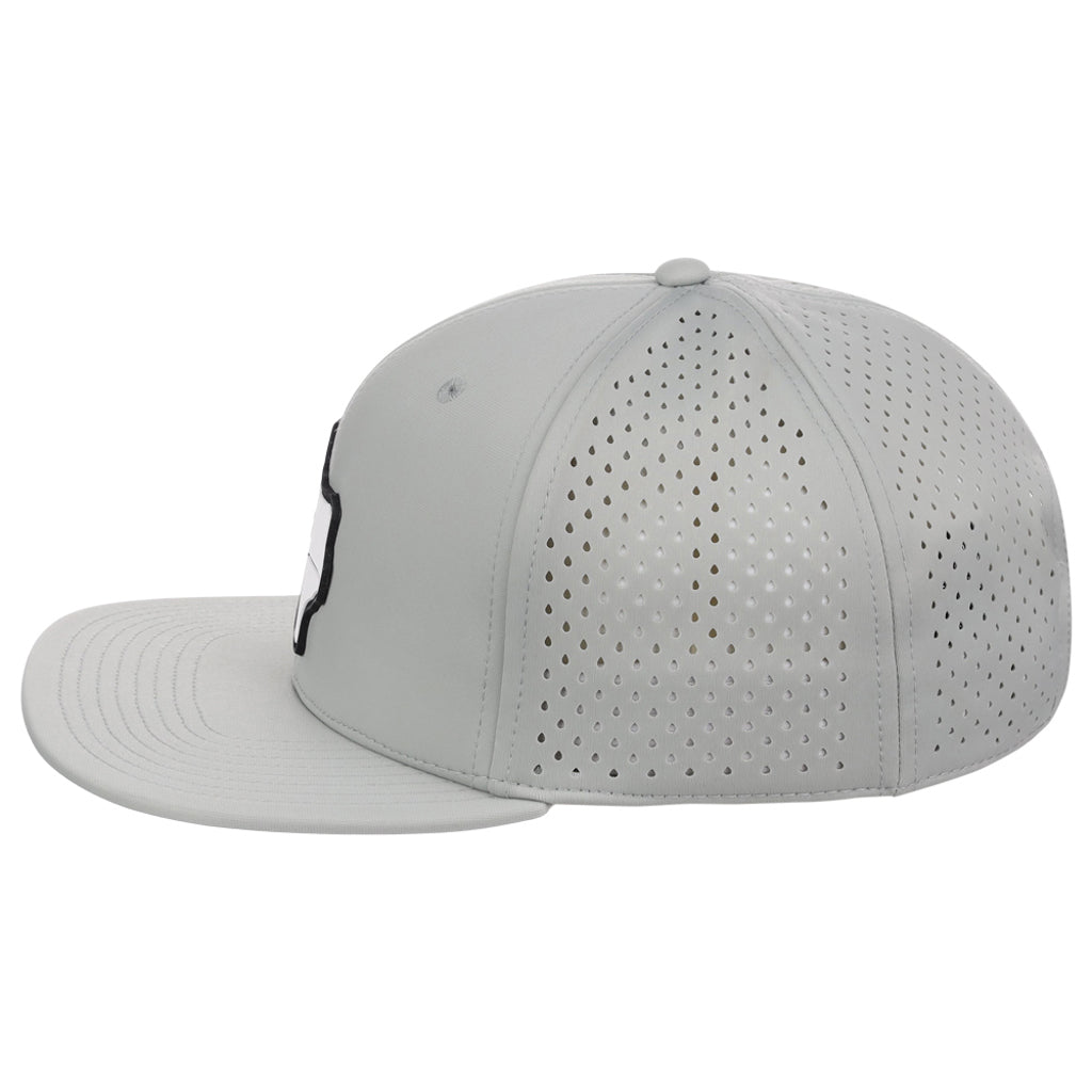 Local Crowns Texas Performance Flat Bill - Grey